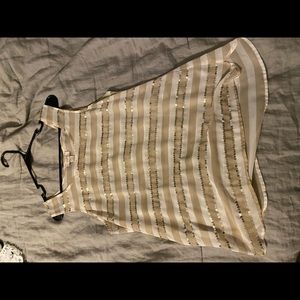 Loft gold striped tank